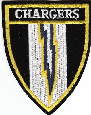 Vintage 1980s San Diego Chargers Patch 4 3/4" high x 3 3/4" wide (sew on)