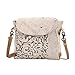 Myra Bag Factual Upcycled Canvas & Cowhide Messenger Bag S-1487