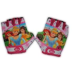 Fahrradhandschuhe 3 Disney Prinzessinnen Fahrrad Motiv Princess Prinzessin Arielle Belle Dornr�schen Kind Fahrrad M�dchen rosa pink Handschuhe