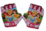 Fahrradhandschuhe 3 Disney Prinzessinnen Fahrrad Motiv Princess Prinzessin Arielle Belle Dornr�schen Kind Fahrrad M�dchen rosa pink Handschuhe