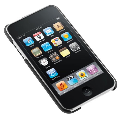 GTMax Durable Rubberized Slim Fit Back Hard Cover - Black for Apple Ipod Touch 2rd / 3rd Generation image