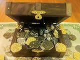 Lot of 100 - Metal Pirate Coins with Chest