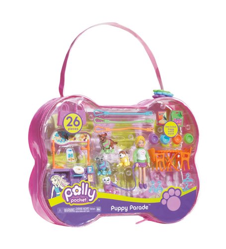 Childrens Toyshop  Toys : Polly Pocket Puppy Parade Playset in Carry Case