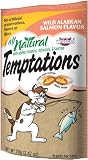 All Natural Temptations Wild Alaskan Salmon Flavor Treats for Cats, 2.47-Ounce Pouches (Pack of 12)