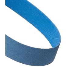Norton BlueFire R823P Benchstand Abrasive Belt, Waterproof, Polyester Backing, Zirconia Alumina, 1" Width, 42" Length, Grit 120  (Pack of 5)