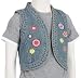 LEGO Wear HOLLY 201 - VEST (DENIM) 11090 Mädchen Westen