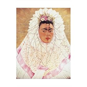 Diego En Mi Pensamiento by Frida Kahlo poster print,18 in. x 27.5 in.