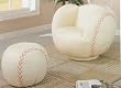 Baseball Chair & Ottoman By Coaster