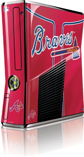 Skinit Atlanta Braves Alternate/Away Jersey Vinyl Skin for Microsoft Xbox 360 Slim (2010)