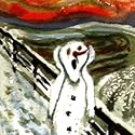 Pack of 10 Shelter & St Mungo's Charity Christmas Cards - Scary Snowman