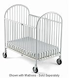 Foundations 4025-4F-FW Pinnacle Full-Size Folding Crib (Mattress Not Included) - White