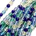Czech Fire Polish Glass Beads 4mm Round Lagoon Blue Green Mix (100)