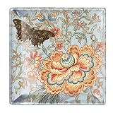 Cathay Rose Small Square Transferware Tray by Fringe Studio