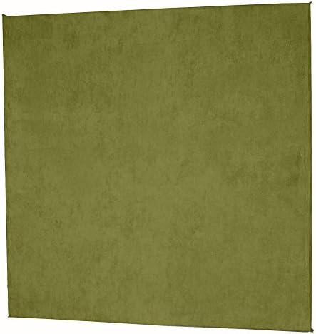 Fabric Wrapped Absorber Panel 4pk, 1"x24"x24" Olive Green Suede