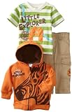 Nannette Boys 2-7 Three-Piece Little Explorer Pant Set