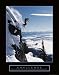Challenge Skiing Picture Motivational Poster Ski Art Print