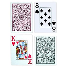  Copag Poker Size Jumbo Index 1546 Playing Cards (Green Burgundy Setup)