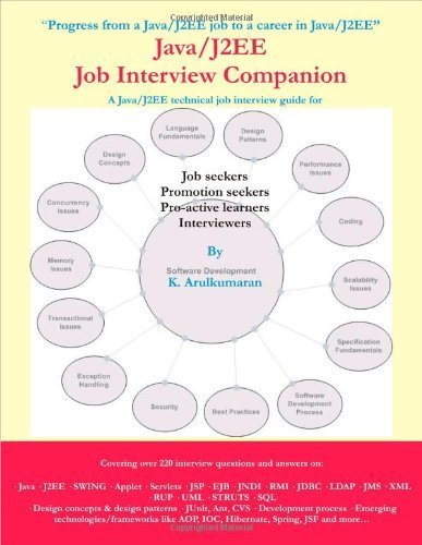 Java/J2EE Job Interview Companion by Kumaraswamipillai, Arulkumaran (January 22, 2008) Paperback