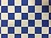 Royal Blue One Inch Checkered Poly Cotton Fabric - Sold By The Yard - 58