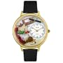 Whimsical Watches Unisex G0610006 Realtor Black Leather Watch