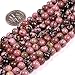 6mm Round Rhodonite Gemstone Beads Strand 15 Inch,Jewelry Making Beads
