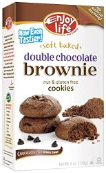 Enjoy Life Double Chocolate Brownie Soft Baked Cookies, Gluten, Dairy & Nut Free,  6-Ounce Boxes (Pack of 6)