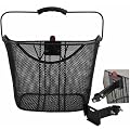 Fahrrad Korb mit Halterung f�r Lenkerst�tze vorne ~ schwarz ~ abnehembar