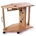 Poker Folding Drink Cart Table Natural Wood