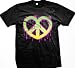 Neon Dripping Peace Heart Men’s T-shirt, Peace And Love Shirts