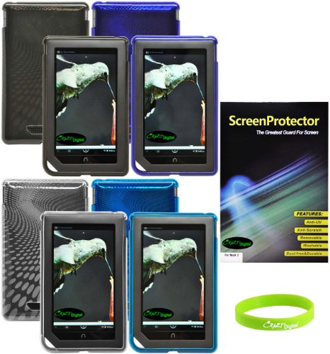 CrazyOnDigital 4 TPU Skins Red Clear Blue Black 