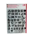 Stempel Set mit 3 Acrylblocks, ABC und Zahlen, 4511009