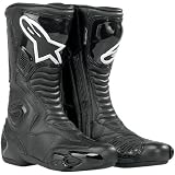 Alpinestars S-MX 5 Men's Performance/Road Riding Street Racing Motorcycle Boots - Black / Size 41