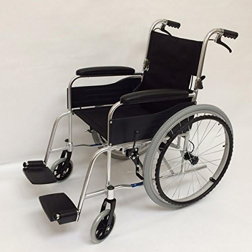 Folding Aluminium Wheelchair, Deluxe, Ultra Lightweight, 120kg User Weight, Dual Brake, Foldable Footrests and Wipe Clean Comfort Seating, Padded Armrests. NOTE: MAINLAND UK SHIPPING ONLY, Excludes NI by Orbus