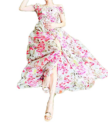 (ディーコッテ)D'Kotte レディース 春 ワンピース ワンピ ロング丈 マキシ 半袖 花柄 ボタニカル リゾート ビーチ ドレス neaa197