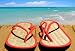 Straw Flip Flops on Beach Pier - 36