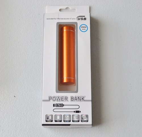 NTJ 2600mah Lipstick Perfume Style Phone/device Charging Power Bank Battery Charger Universal Backup for Iphone 4 4s 5 5s 5c Galaxy S3 Galaxy S4 Any Usb Mobile Device Like Lg, Htc, Sony Experia, Nokia Lumia, Samsung, Motorola Droid, Casio, Blackberry, Pantech, Kyocera, or Any Other Android Phones, with Retail Packaging (8 Colors to Choose From) (orange)