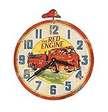 Timeworks Clocks - Red Engine Wall Clock