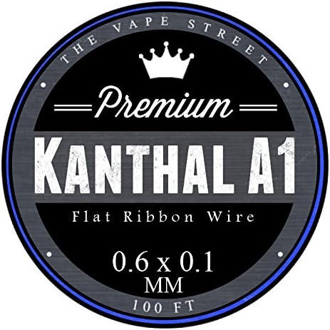 100 FT Kanthal A1 Flat Ribbon Resistance Wire 0.6mm x 0.1mm - SATISFACTION GUARANTEED OR YOUR MONEY-BACK - Perfect for all of your RDA Mods - BUY WITH CONFIDENCE