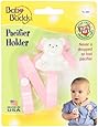Baby Buddy Pacifier Holder, Lilac/Light Pink, 2-Count
