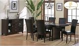 Home Elegance 710-5 Daisy Collection 5 Piece Dining Room Set Espresso Finish Free Shipping