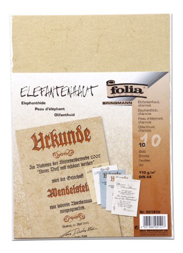 Folia 951410 - Elefantenhaut, 110 g/m&sup2;, DIN A4, 10 Blatt, chamois Preisvergleich