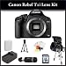 Canon EOS Rebel T1i Digital SLR Camera Kit. Package Includes: Canon T1i(Body Only), 8GB Memory Card, Memory Card Reader, Extended Life Replacement Battery, Rapid Travel Charger, 50