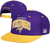 Mitchell & Ness Minnesota Vikings Flat Brim Snap Back Hat Adjustable