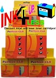 5pk Full Set + 1 of HP 10/11 C4836a, C4837a, C4838a, 4844a, Compatibles Ink Cartridges (2)No. 10 Black, (1) 11 Cyan, (1) 11 Yellow & (1) 11 Magenta. For use in Officejet Designjet Business inkjet printers.