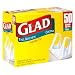 Glad Handle Tie Tall Kitchen Bags, White, 13 Gallon, 50-Count Bags, (Pack of 4)