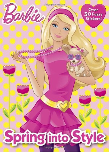 Spring into style (barbie) (color plus flocked stickers…