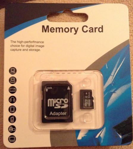 Micro SD Memory Card Class 10 64gb Free Adapter Card Reader Fast Shipping (Black)