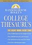 Random House Roget's College Thesaurus: Revised Edition