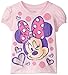 Disney Girls' Minnie Mouse Wink Short-Sleeve T-Shirt