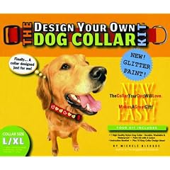 The Design Your Own Dog Collar Kit (Glitter Version, L/XL Collar Size)